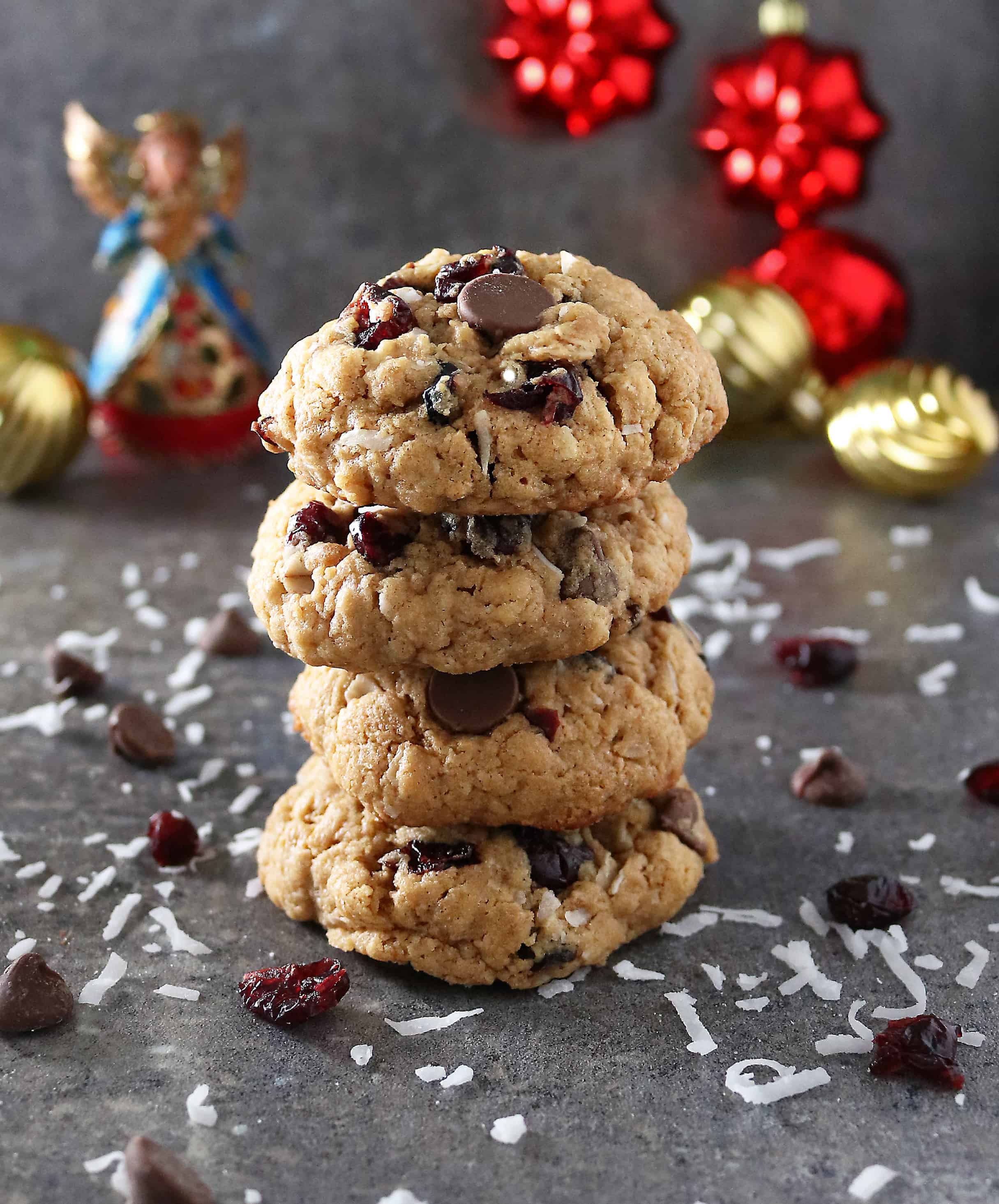 Photo of The Best Cranberry Coconut Chocolate Chip Cookies For Christmas