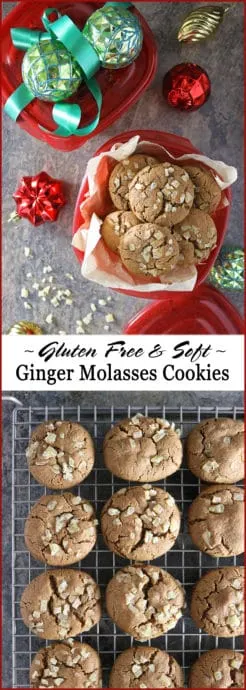 Photo Take a break during this busy holiday season with these soft and gluten free, Ginger Molasses Cookies. They are irresistable with a warm cup of coffee or tea - unless you gift them all away this holiday season