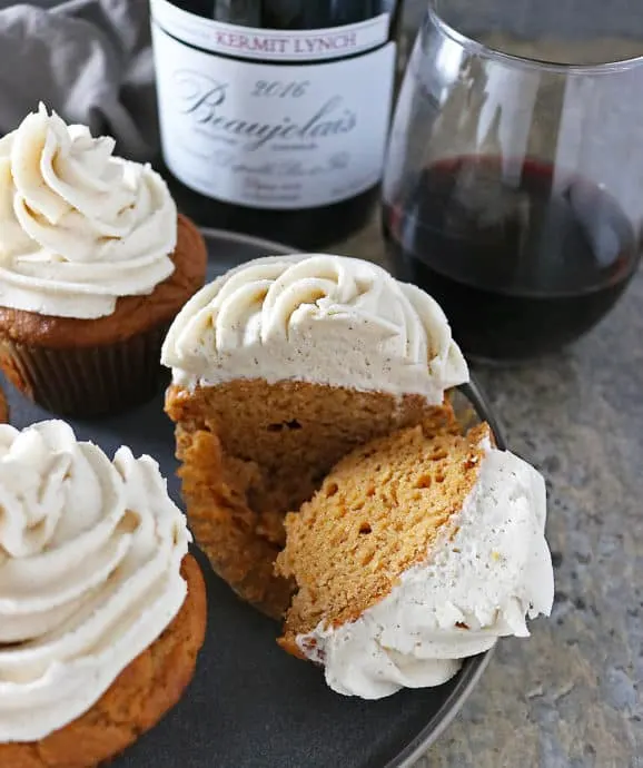 Image of Easy Small Batch Ginger Sweet Potato Cupcakes With Ginger Frosting