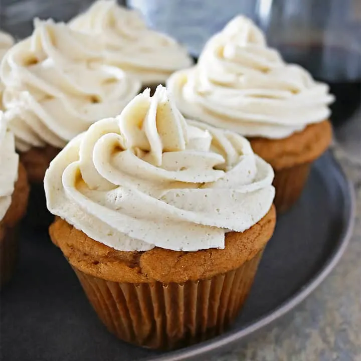 Gluten Free Ginger Sweet Potato Cupcakes With Ginger Frosting Photo