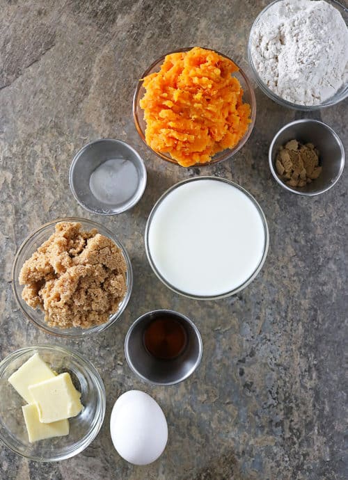Sweet Potato Cupcake Ingredients Photo
