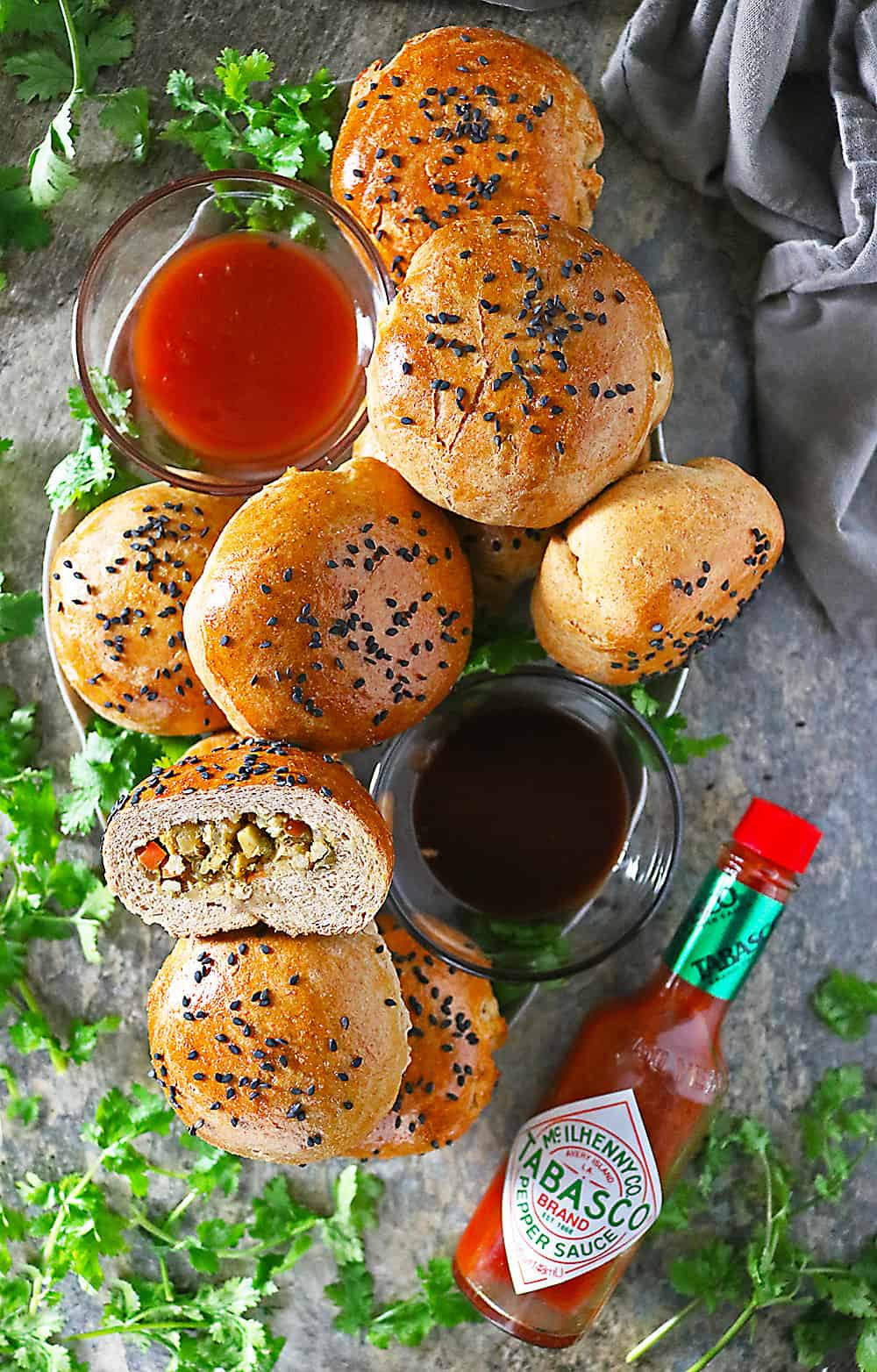 TABASCO Curried Chicken Stuffed Buns Photo