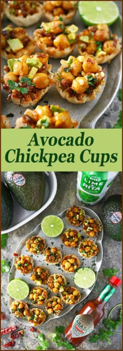 #ad @AvocadosFromMexico are the star of these little Avocado Chickpea Cups along with @TABASCO® Pepper Sauce! Served with fruity, fizzy, & fun, @RITAS, these are a delicious vegetarian option I’m serving up at a virtual Big Game Day get-together with Lauren from Midget Momma, Paula from Bellalimento, Tiffany from Living Sweet Moments, and Vicky from Mess for Less over on my blog! Also, check out the $1000 GIVEAWAY We are hosting! #SavorWinningFlavors #AvocadosFromMexico #HAVEARITA #FlavorYourWorld