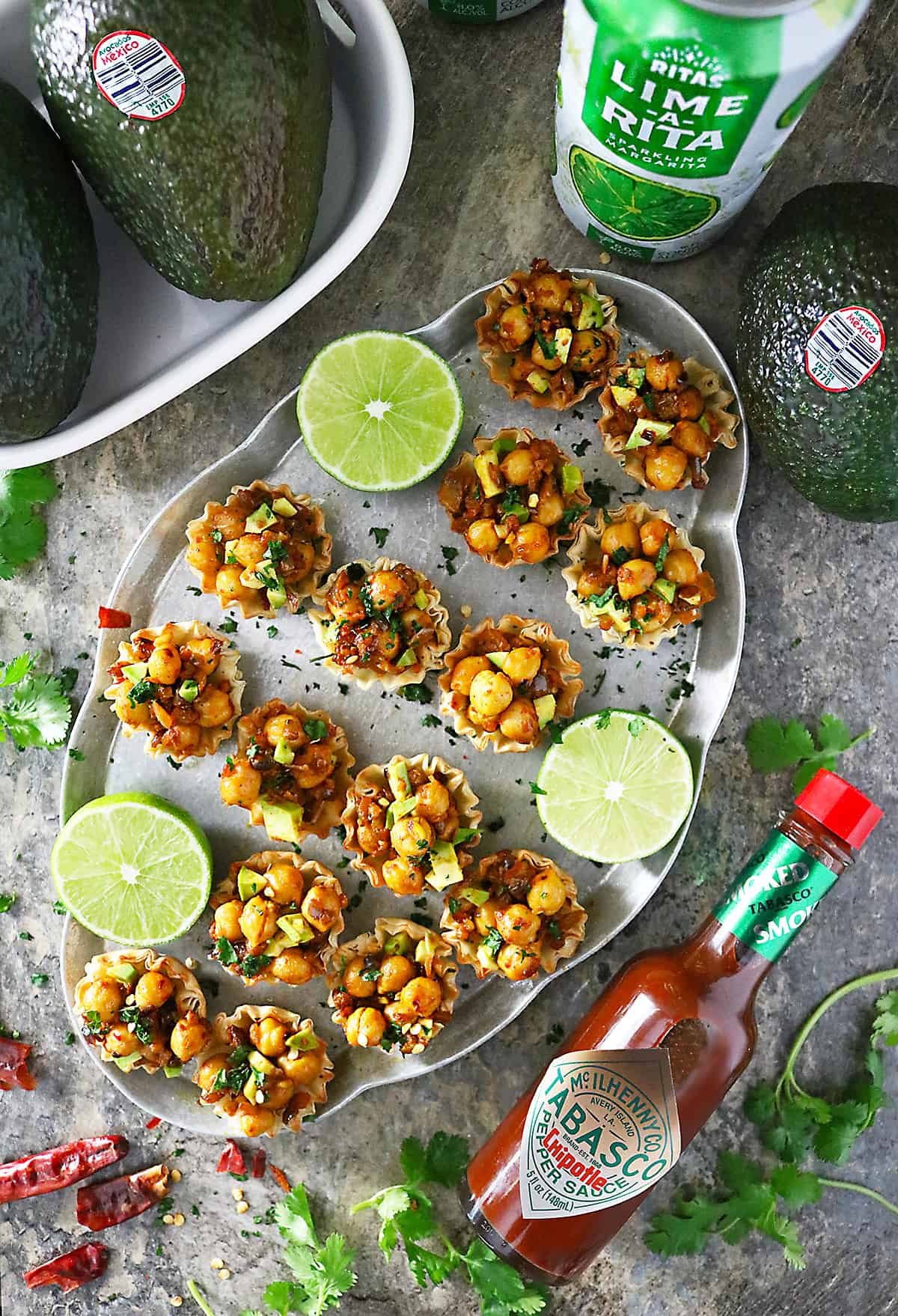 Chickpea Cups made with Avocados From Mexico For Big Game Snacking