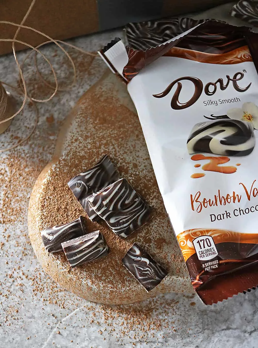 Delicious NEW DOVE Bourbon Vanilla Chocolate Bar.