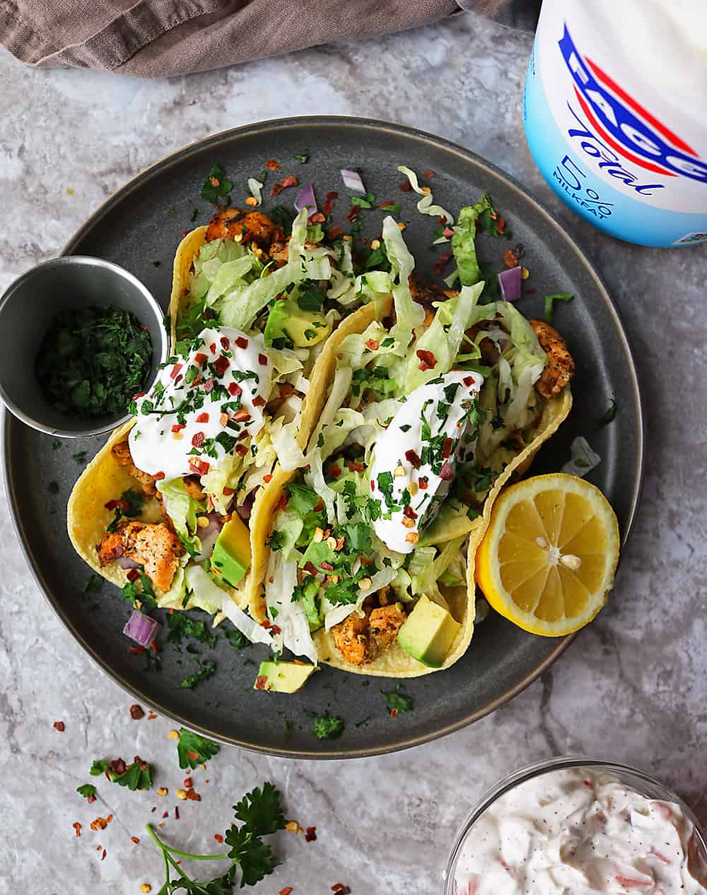 How about fish tacos for dinner with FAGE!