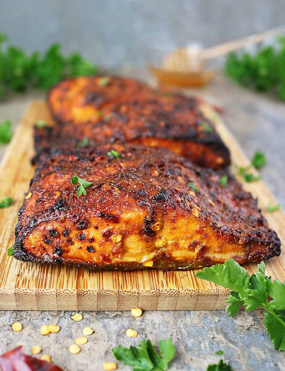 Easy Sweet Spicy Air Fryer Salmon Recipe - Savory Spin