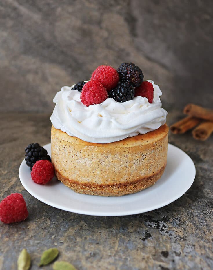 Air Fryer Cinnamon Cardamom Cheesecake Recipe Savory Spin