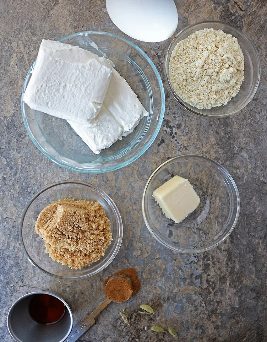 Ingredients To Make Easy Air Fryer Cheesecake 