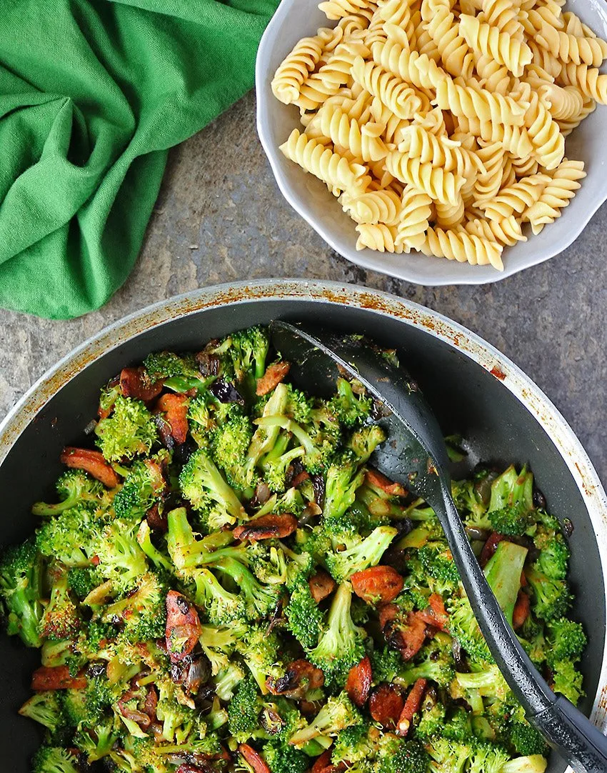 Tasty Spicy Broccoli Sausage And Pasta