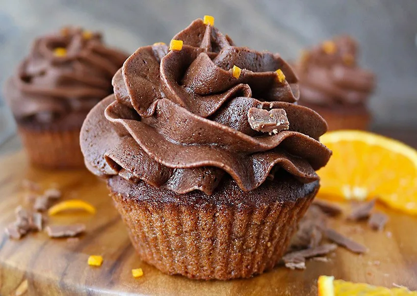 Air Fryer Chocolate Orange Cupcakes Photo