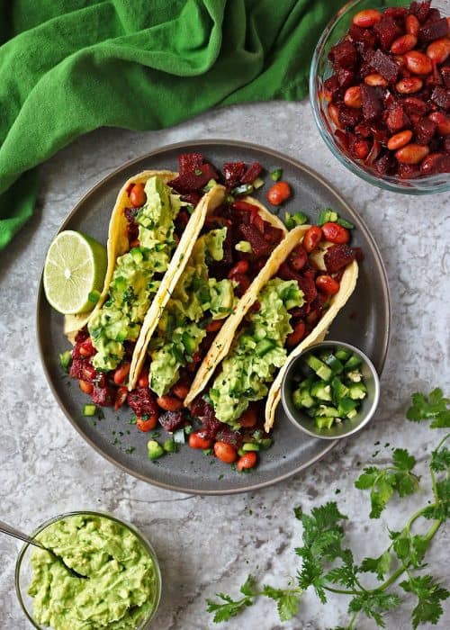 HeartBeet Bean Tacos