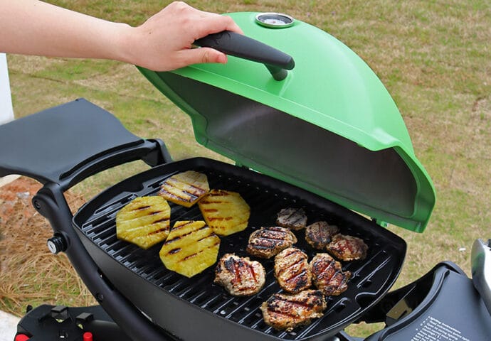 Grilling Pineapple and Pork