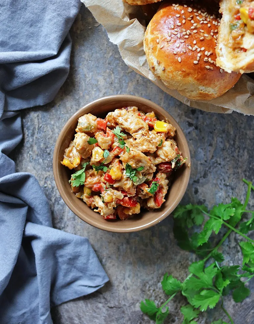 Low Carb Savory Peanut Chicken Dinner