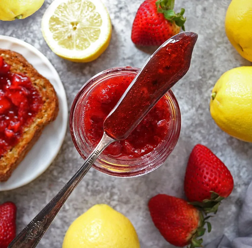 Strawberry Lemonade Marmalade On Toast.