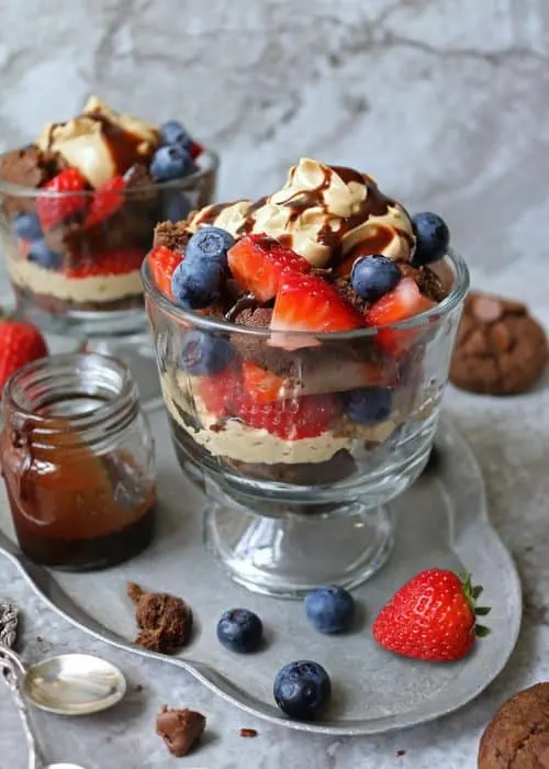 Peanut Butter Chocolate Cookie Trifle