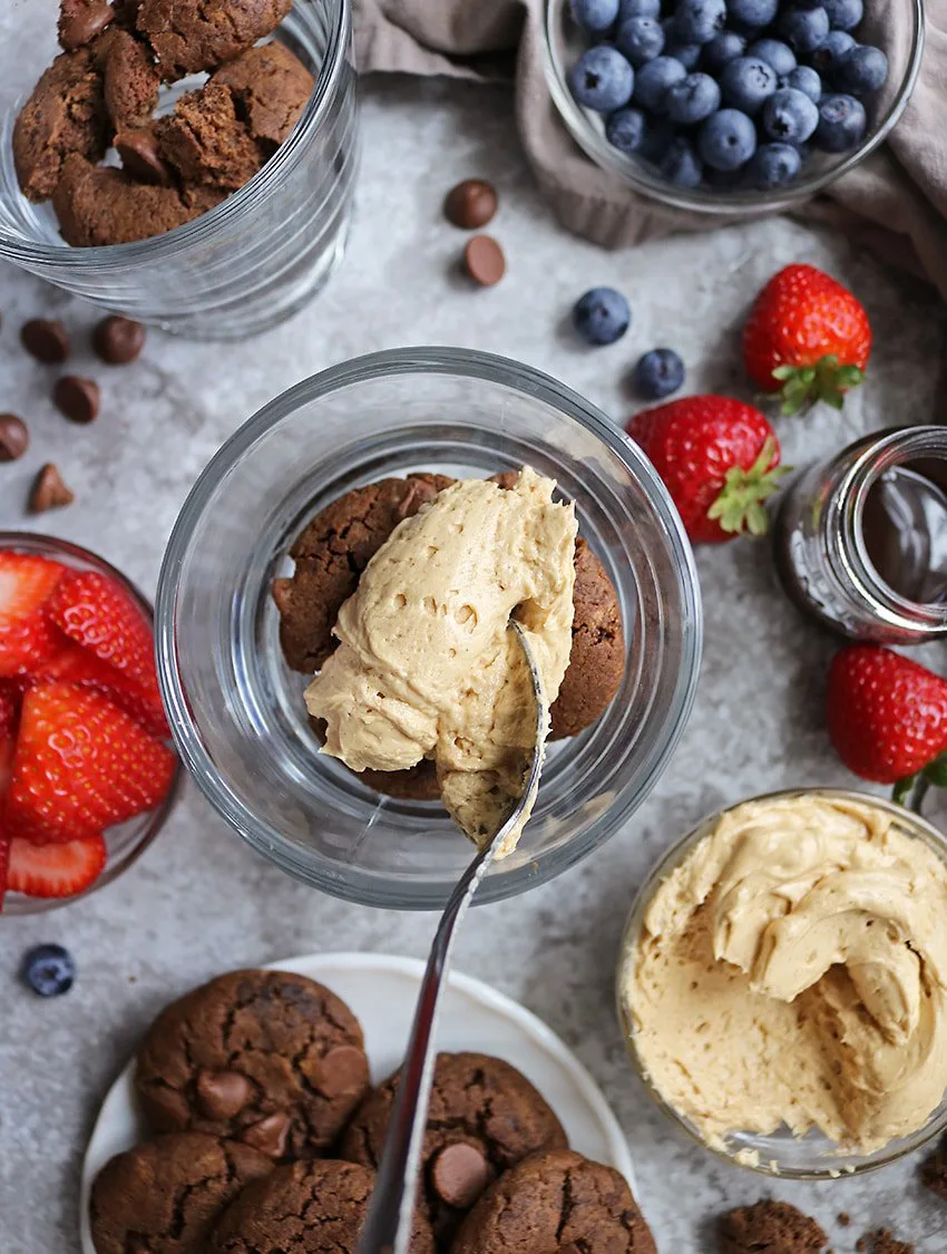 Making Gluten Free Peanut Butter Chocolate Cookie Trifles