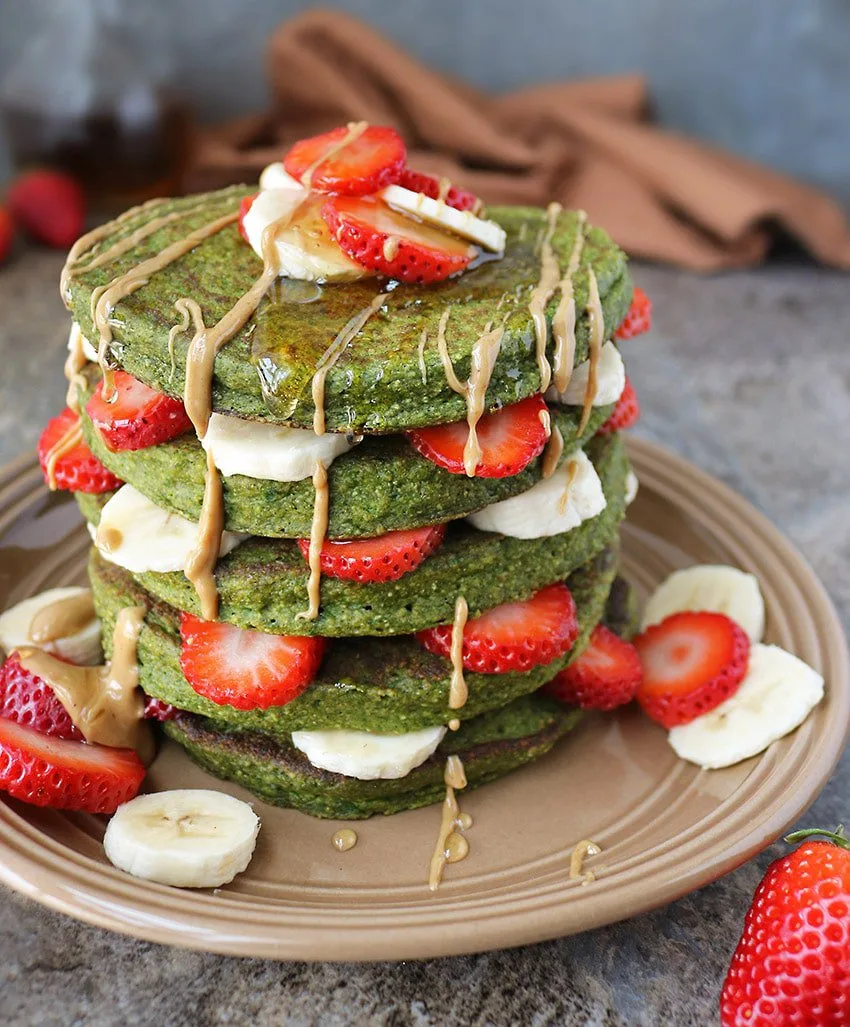 Green Smoothie Oatmeal Pancakes Recipe Savory Spin