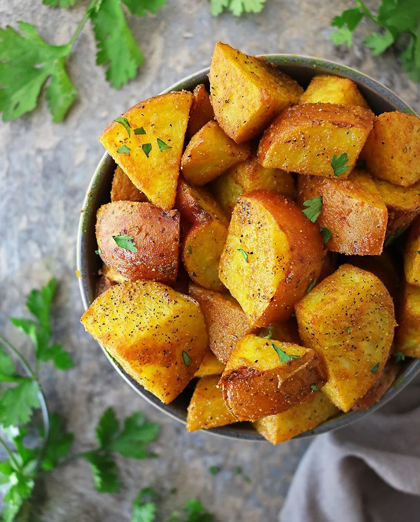 Melt In Your Mouth Spicy Turmeric Potatoes