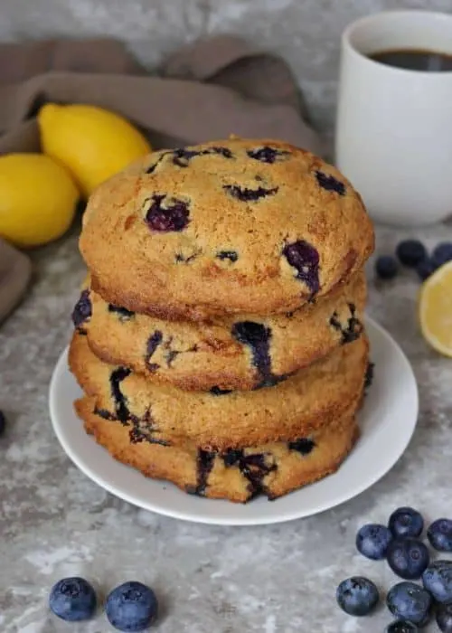 Lemon Blueberry Muffin Tops Recipe (Gluten-free)
