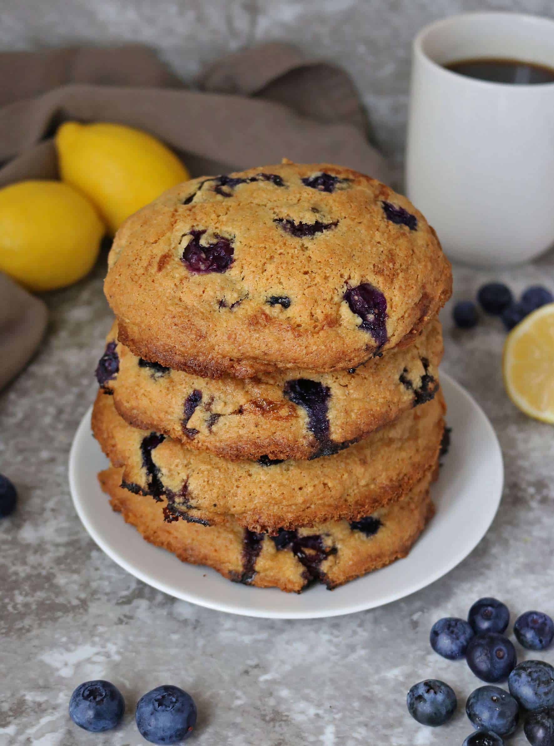 Blueberry Muffins Tops with Streusel