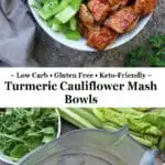 With kids back in school and the pace of life picking up, dinner doesn’t have to be take out. In fact, you can have a tasty, nutritious, dinner on the table in less than 30 minutes by serving up these delicious bowls of Easy Turmeric Cauliflower Mash, Smithfield Marinated Fresh Pork, and a variety of greens.