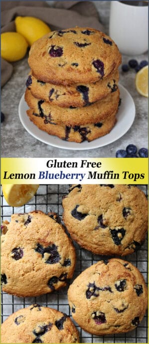 Gluten Free Lemon Blueberry Muffin Tops Recipe - Savory Spin