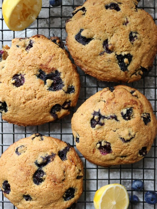 Gluten Free Lemon Blueberry Muffin Tops Recipe - Savory Spin