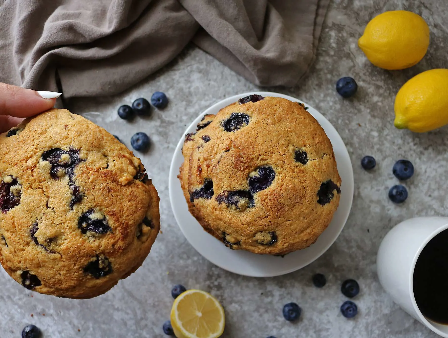 Gluten Free Lemon Blueberry Muffin Tops Pic