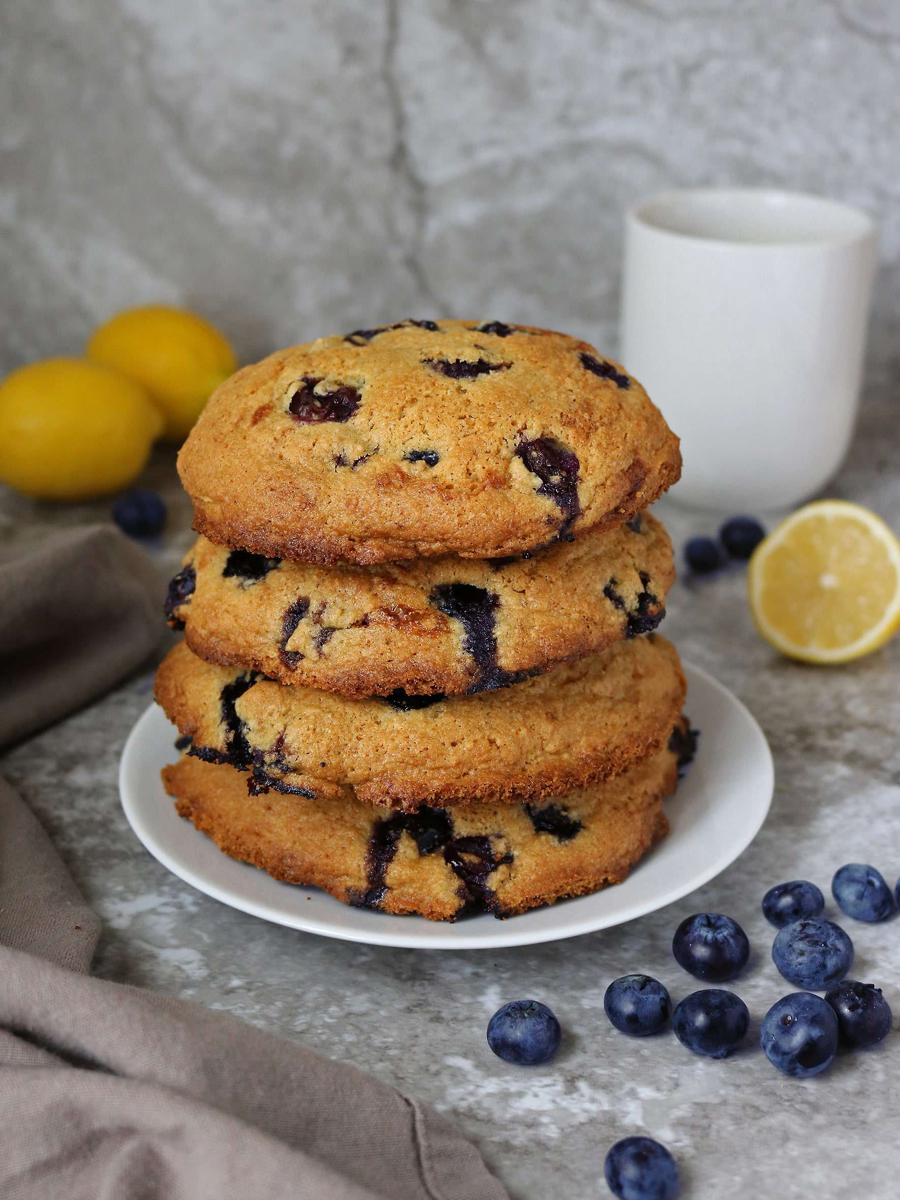 Blueberry Muffin Tops - Herbs & Flour