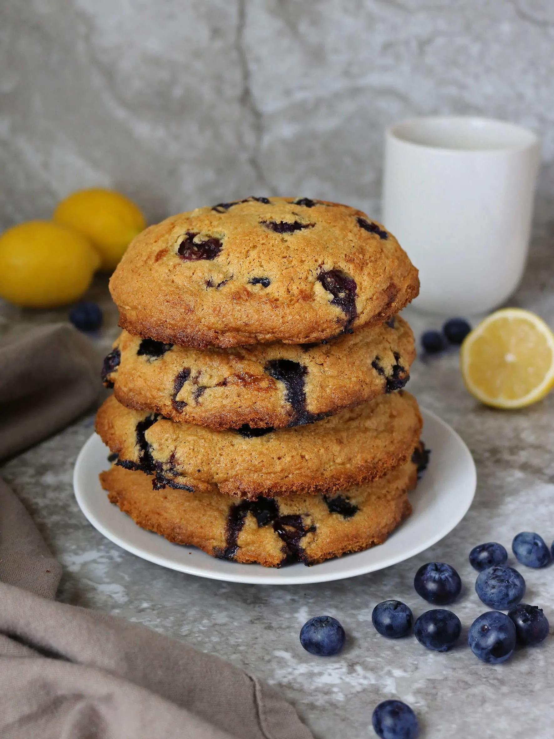 Gluten Free Lemon Blueberry Muffin Tops Recipe - Savory Spin