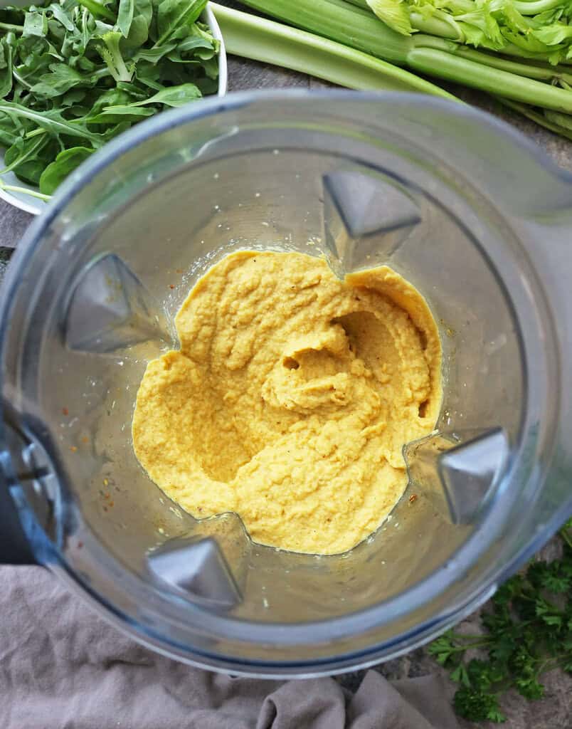 blended turmeric mash that is dairy-free and keto