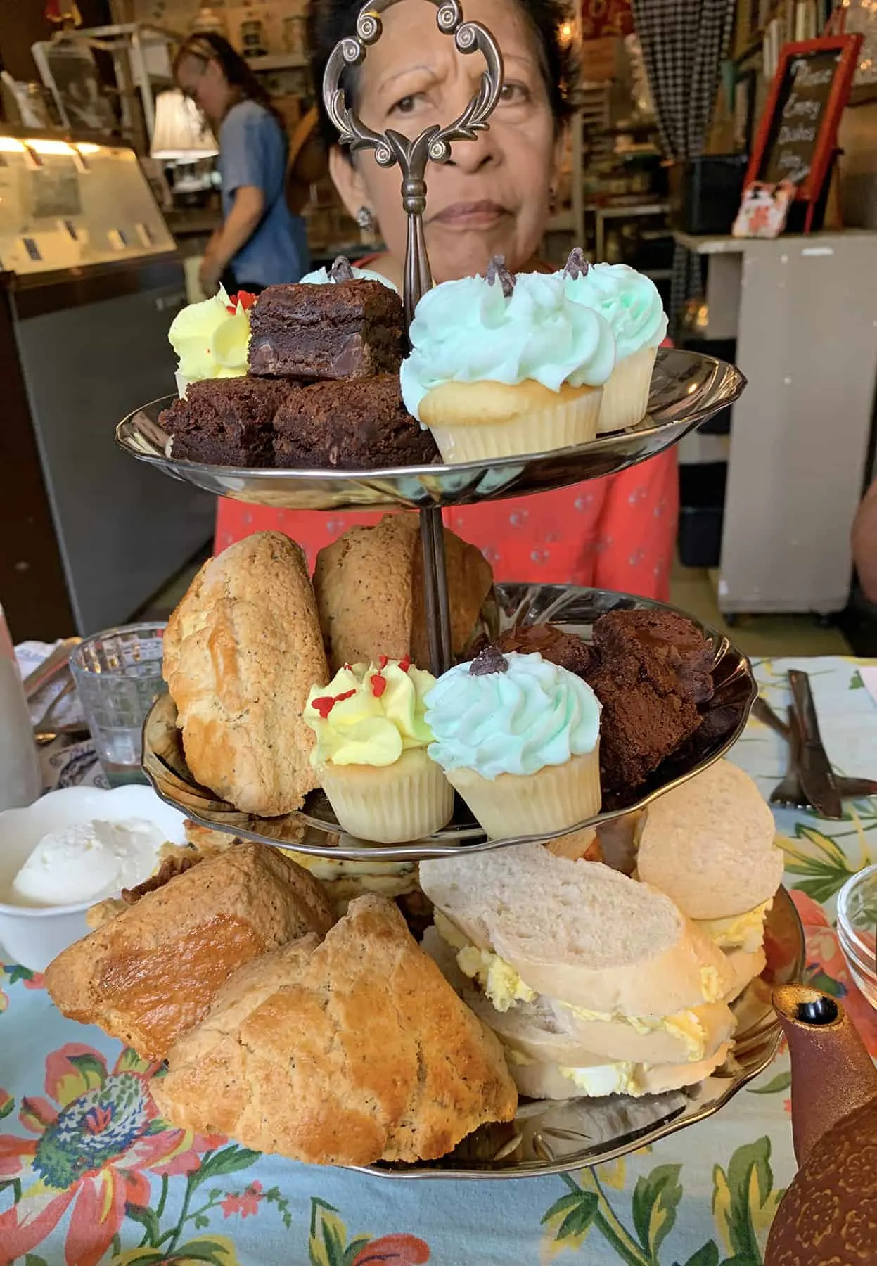 Dr. Bombays Underwater Tea Party Lemon Scones on Afternoon Tea Tray