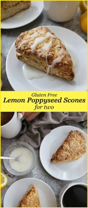 These Gluten Free Lemon Poppyseed Scones consist of 11 ingredients and are so easy to make. Just mix all your dry ingredients and then mix the wet ingredients into the dry ones.