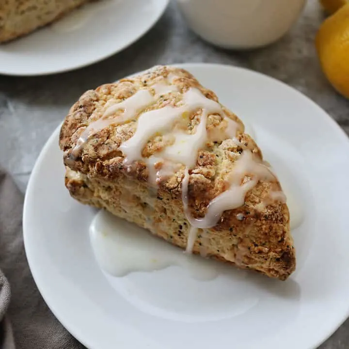 Small batch Gluten Free Lemon Poppyseed Scones Recipe