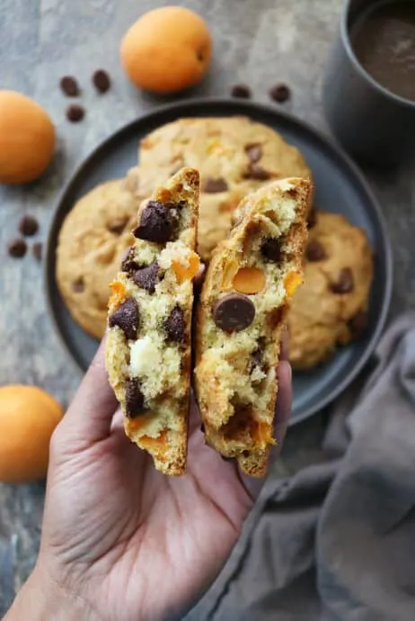 Chocolate Chip Muffin Tops with Apricots Recipe