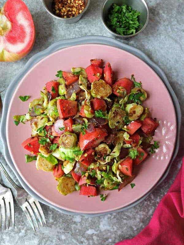 Sautéed Brussels Sprouts And Apple Salad