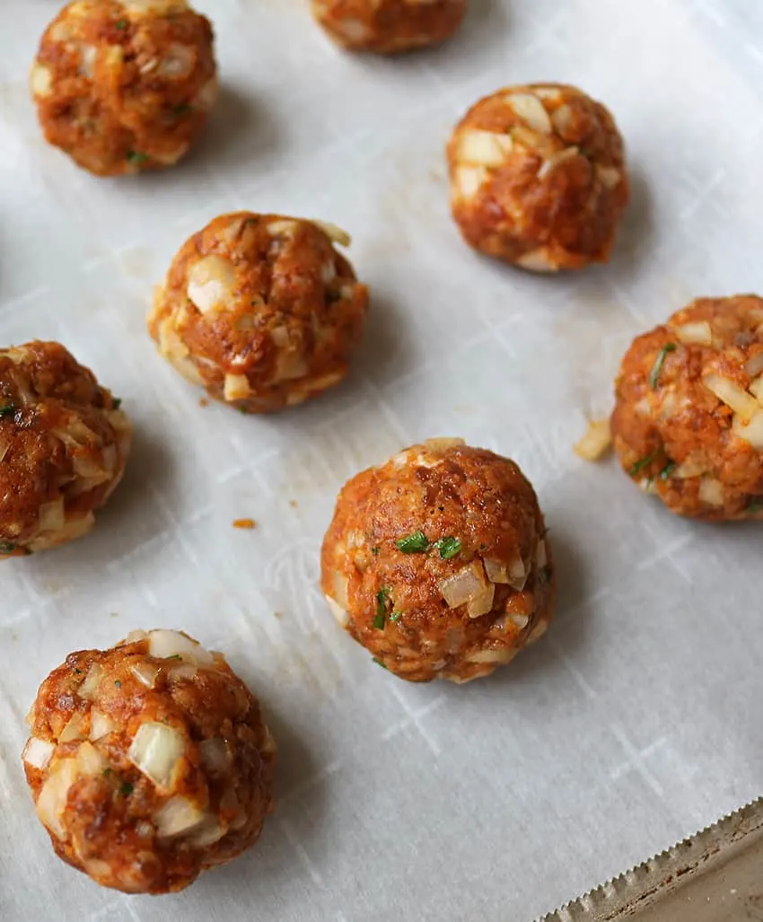 Low carb Spicy Chorizo Balls Ready To Bake