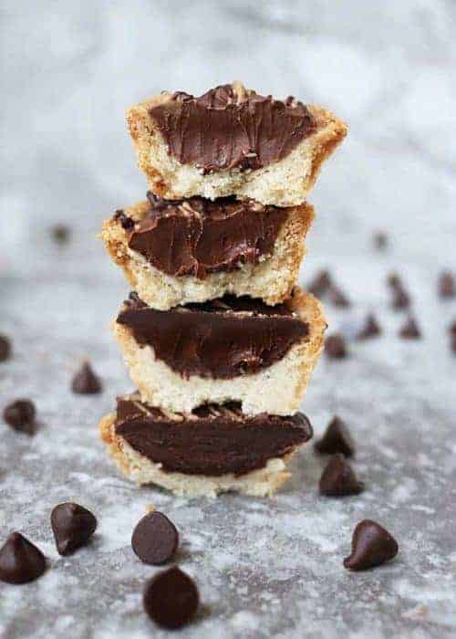 Easy Chocolate Almond Tarts