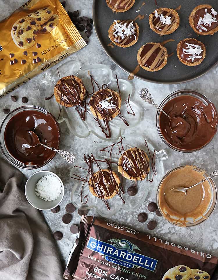 Easy #aBiteBetter Chocolate Almond Tarts For the holidays