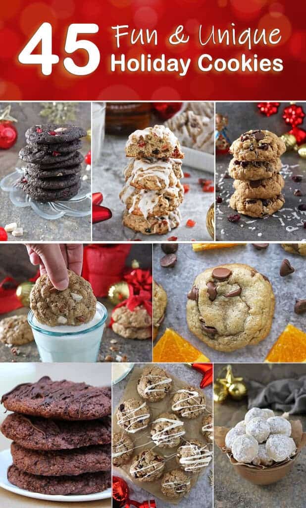 45 fun and unique holiday cookies.