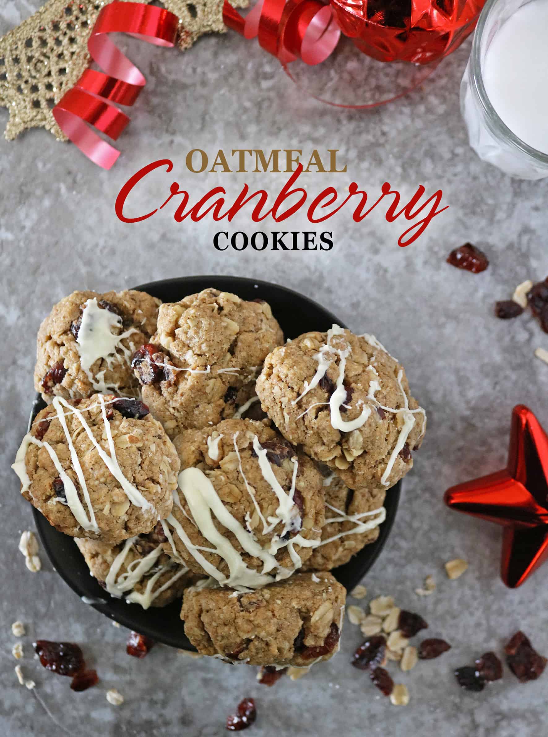 Christmas Cookie Exchange - Oatmeal Cranberry Cookies for the Sweetest Season 