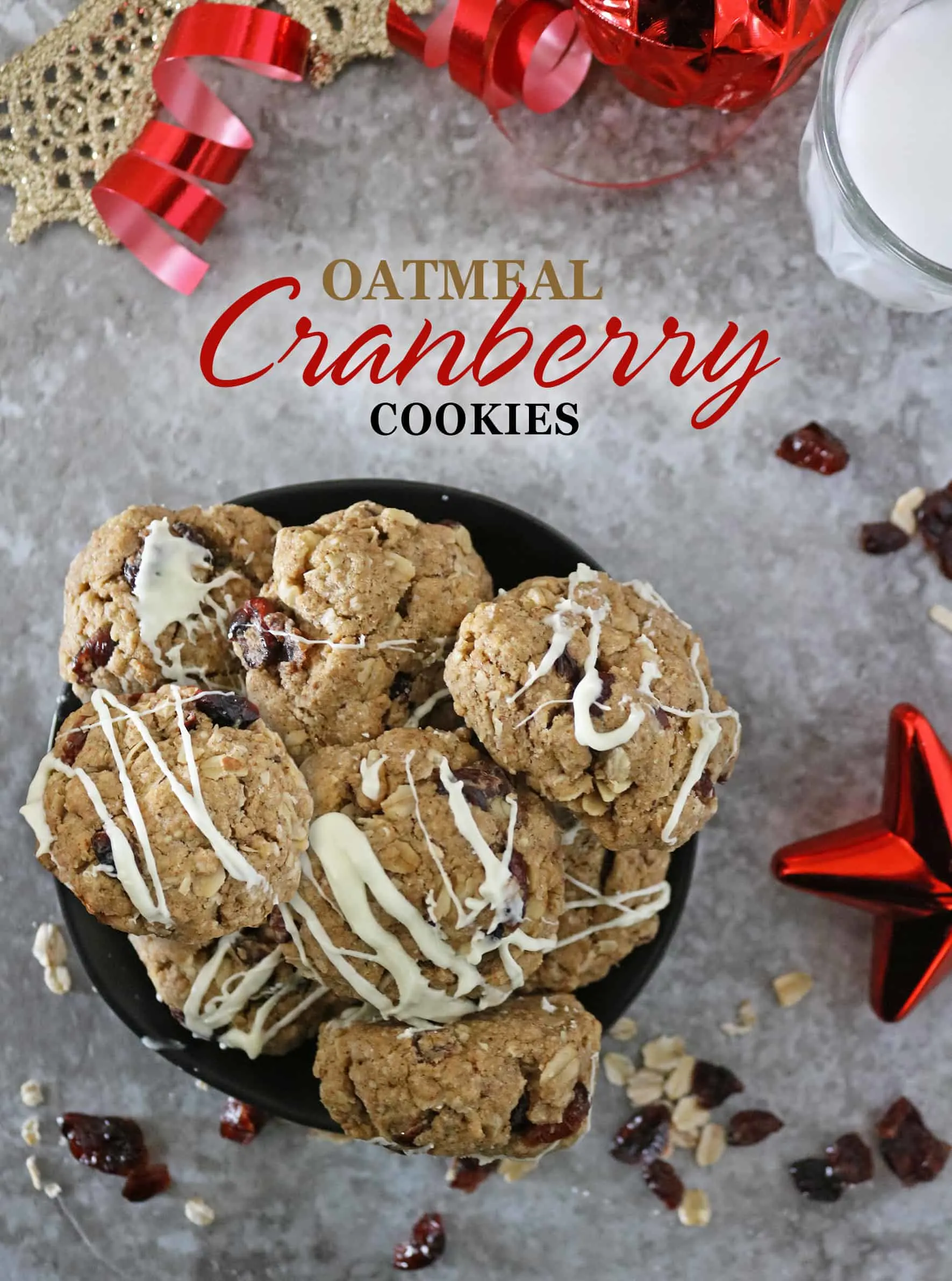 Christmas Cookie Exchange - Oatmeal Cranberry Cookies for the Sweetest Season 