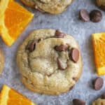 Pinnable Easy delicious Chocolate Chip Cookies with Orange.