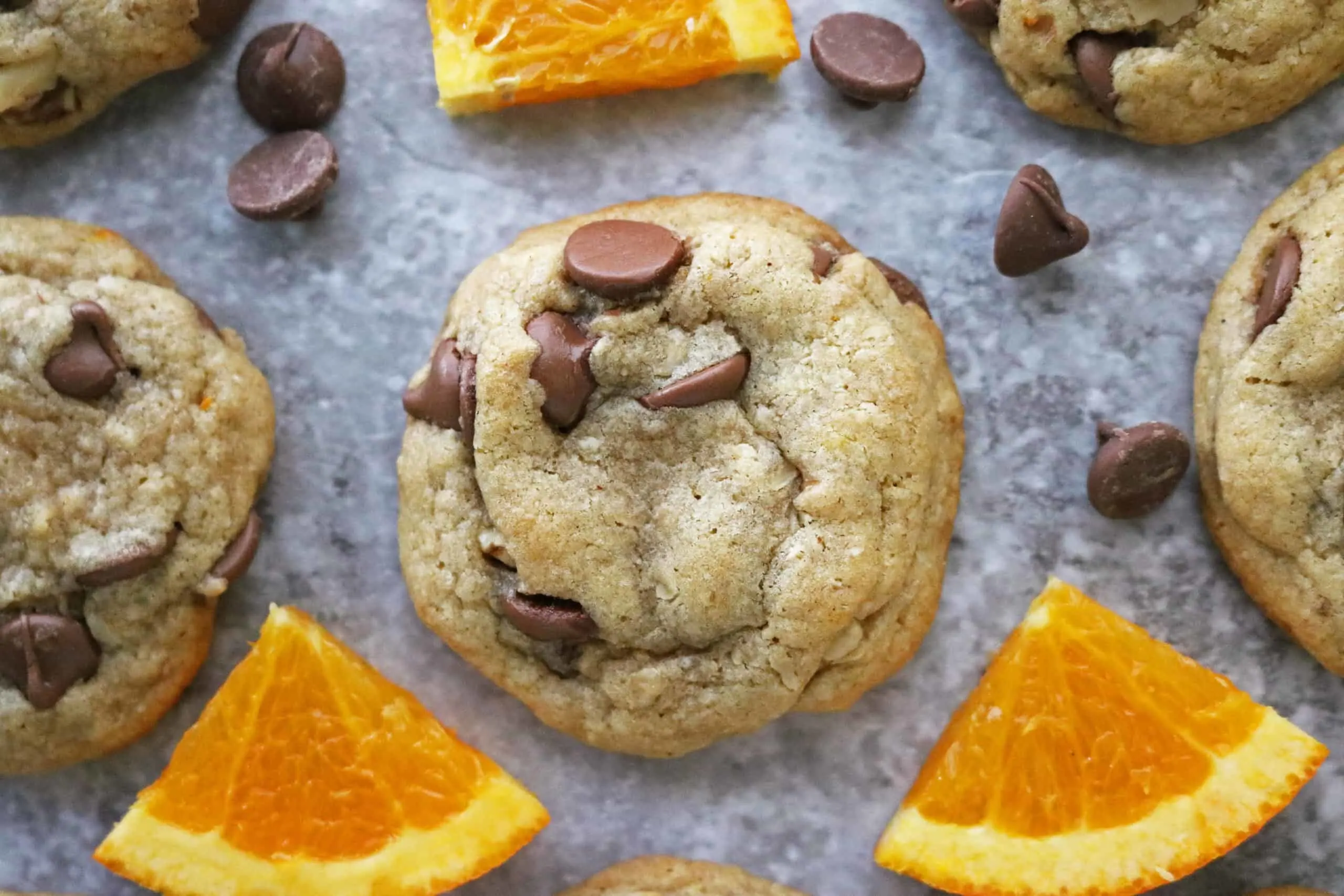 Easy and so delicious chocolate orange cookies ready to enjoy.