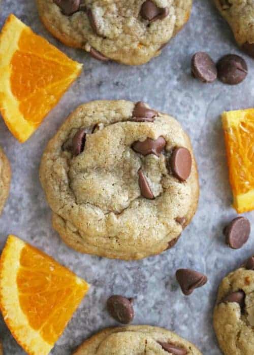 Gluten Free Chocolate Chip Cookies with Orange