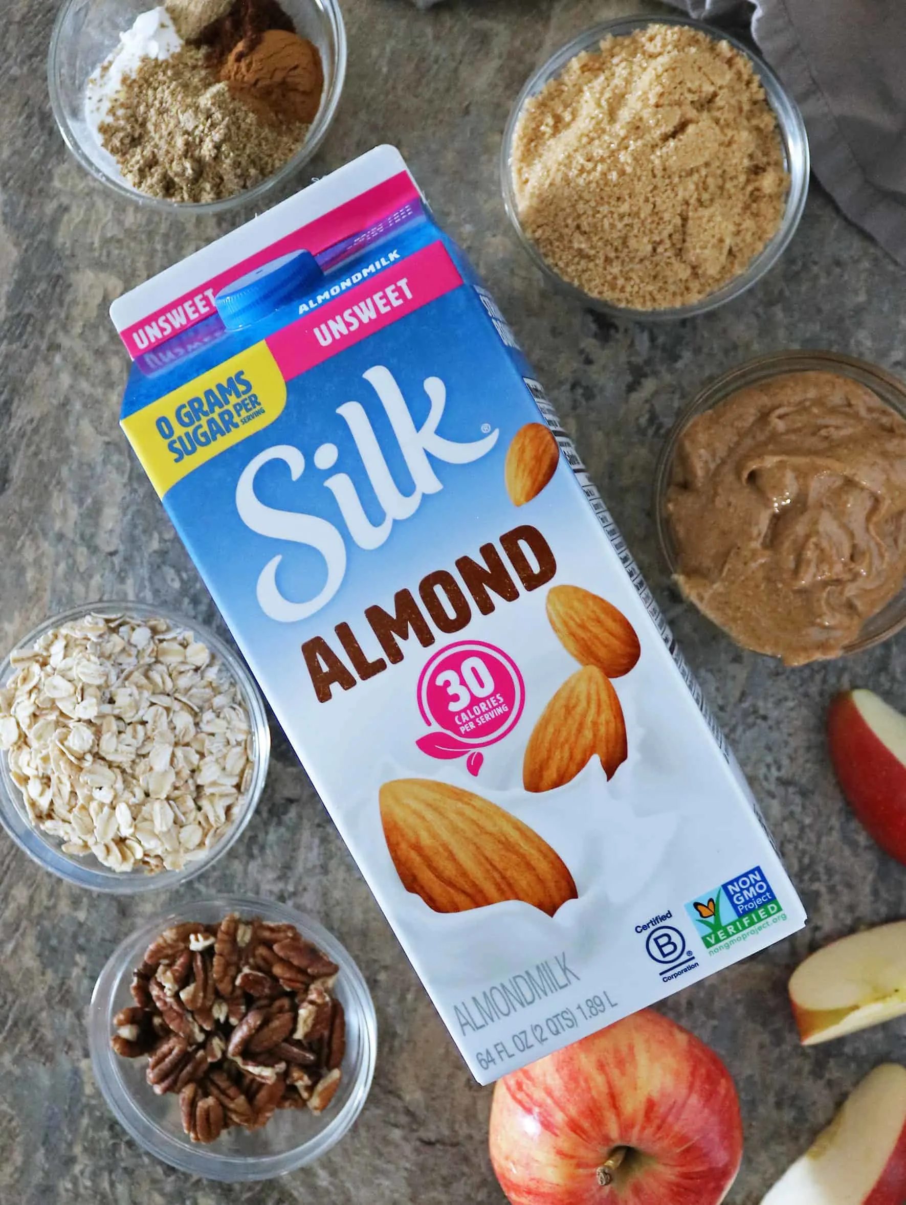 Ingredients To Make Vegan Apple Pecan Bread