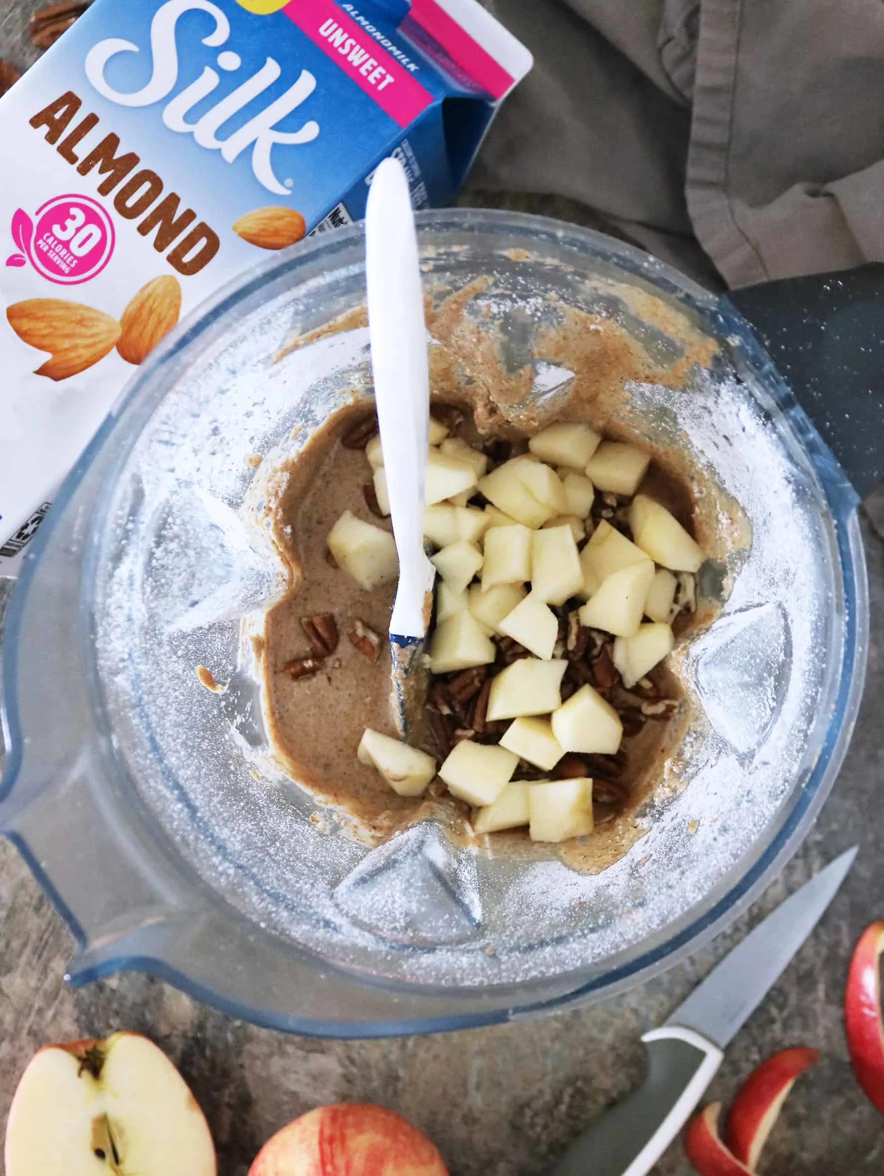 Making Vegan Apple Pecan Bread