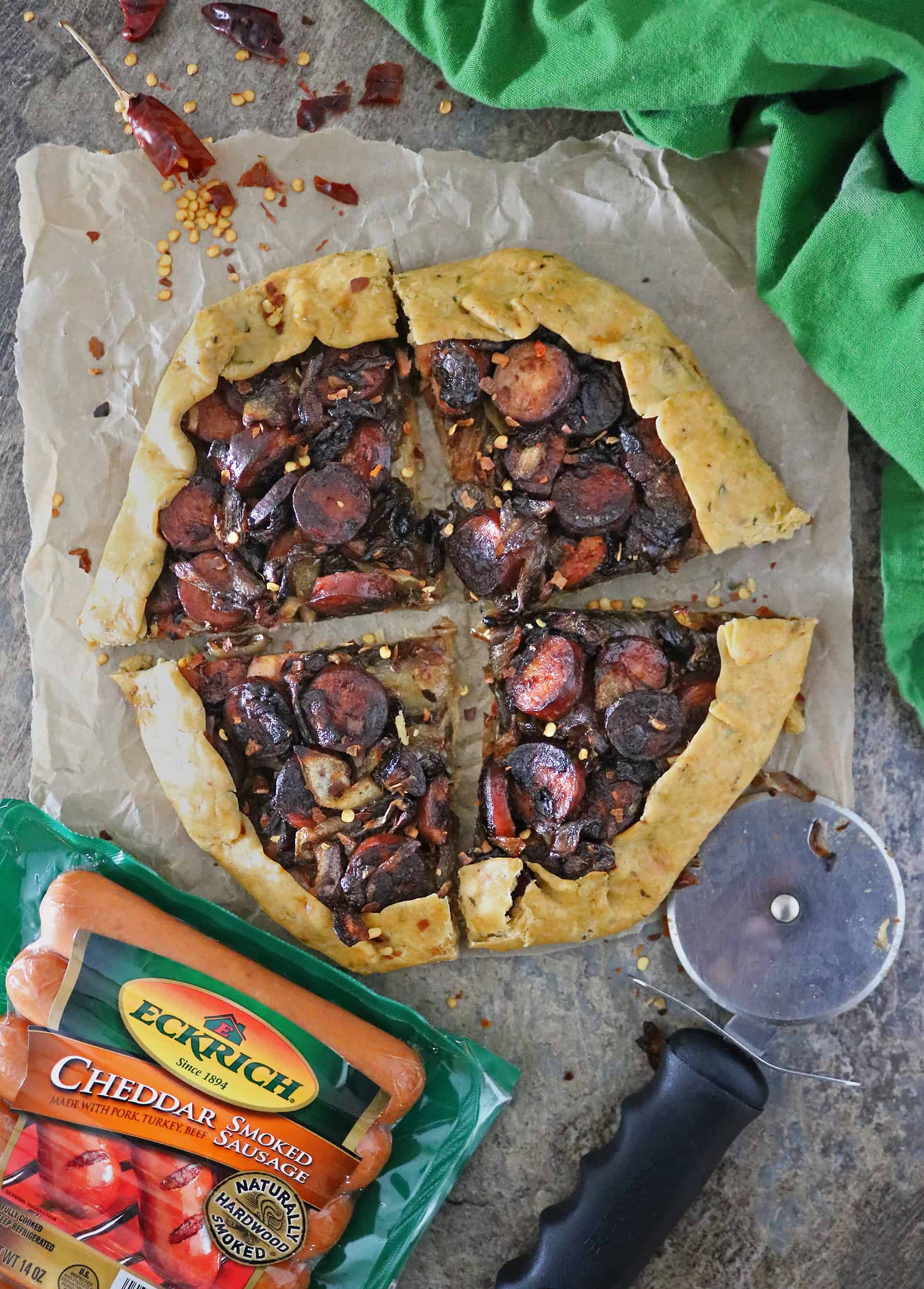 Onion Sausage Tart Recipe With Eckrich