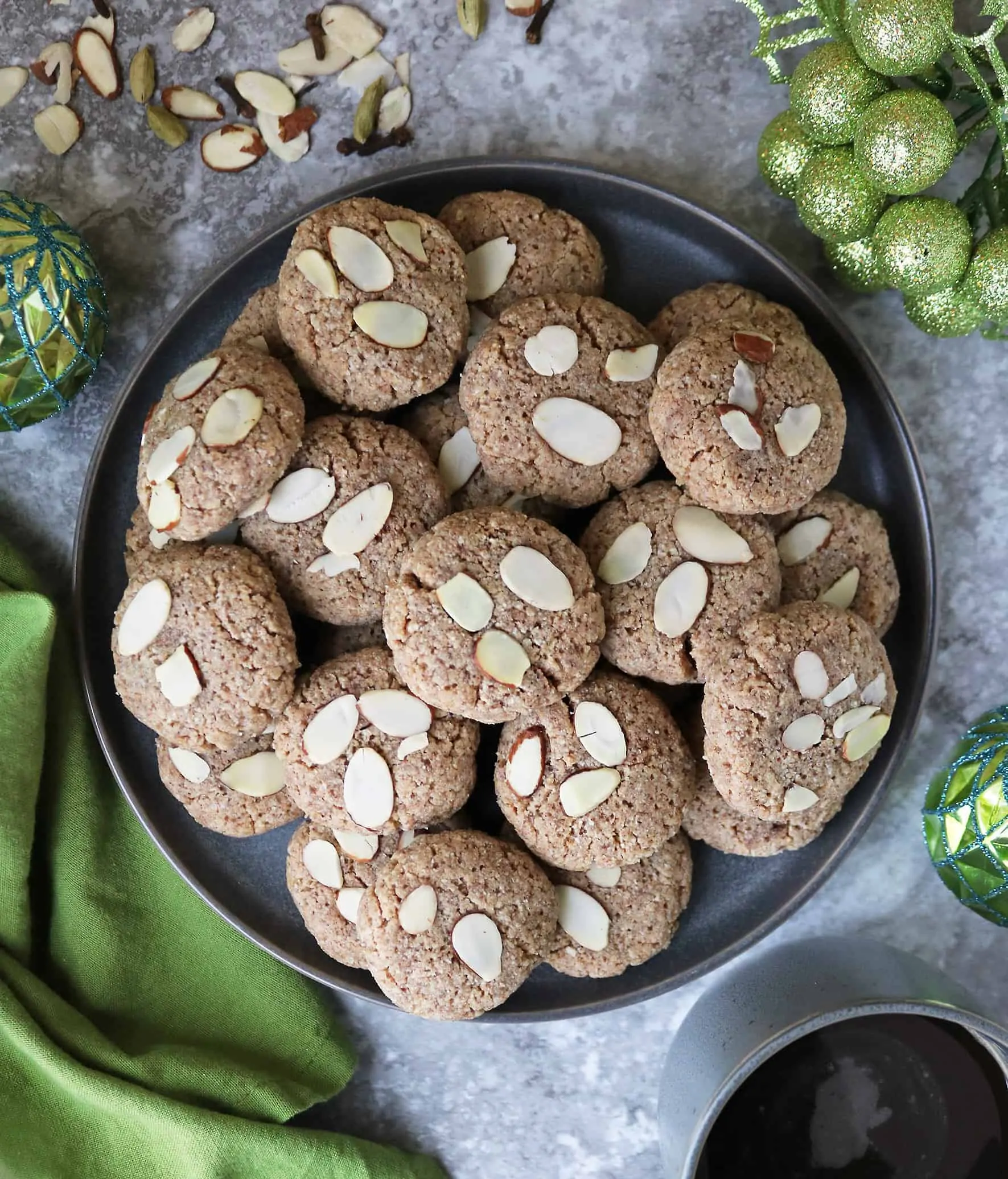 Plateful Of Gluten Free Keto Almond Cookies